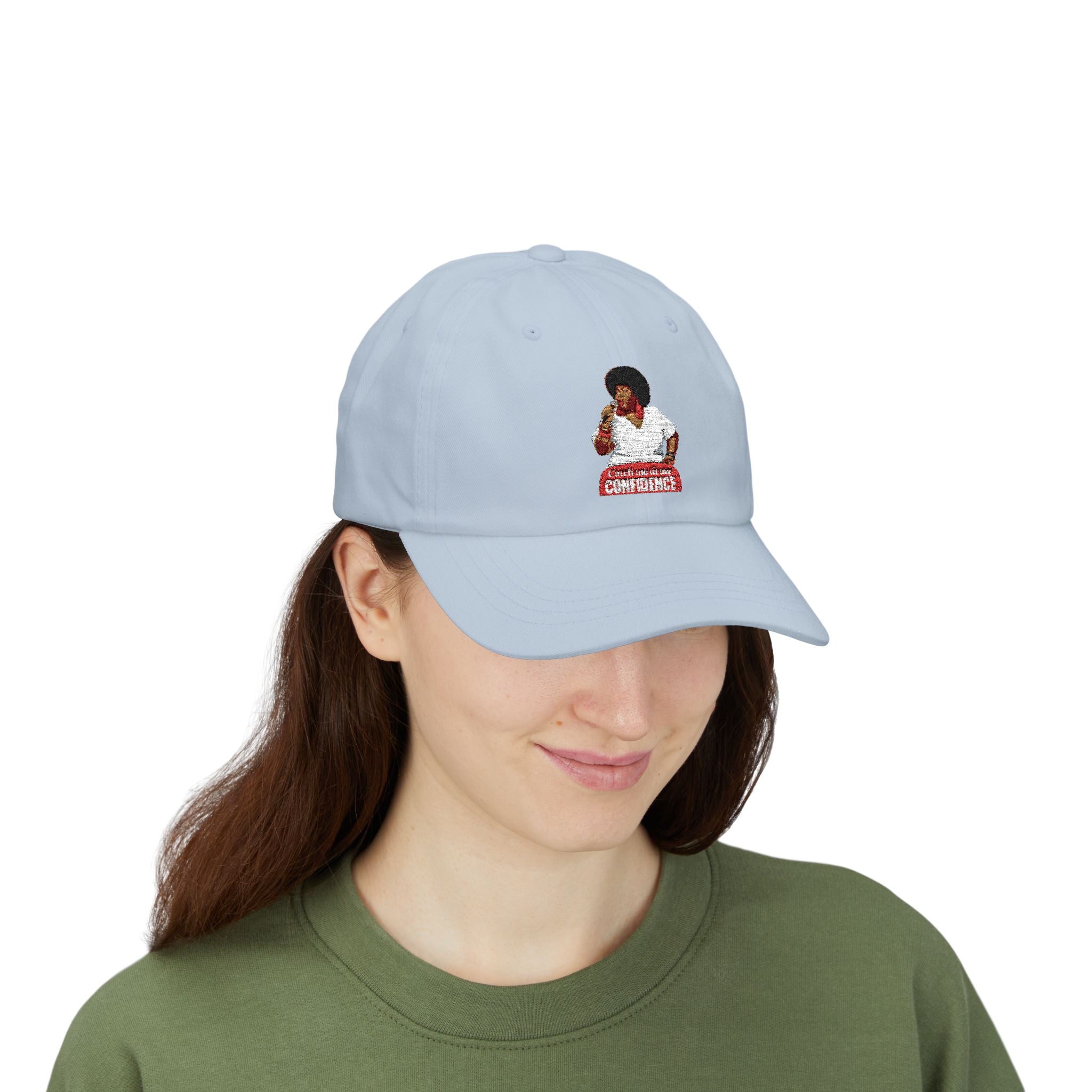 Confidence Dad Hat, Classic White Baseball Cap, Stylish Unisex Headwear, Adjustable Cotton Hat, The Ameya Taylor Experience